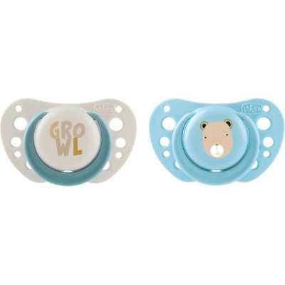 Chicco Πιπίλα Σιλικόνης PhysioForma Air 0-6m Σιέλ