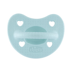Chicco Πιπίλα Όλο Σιλικόνη PhysioForma Soft Luxe Μέντα 2-6M
