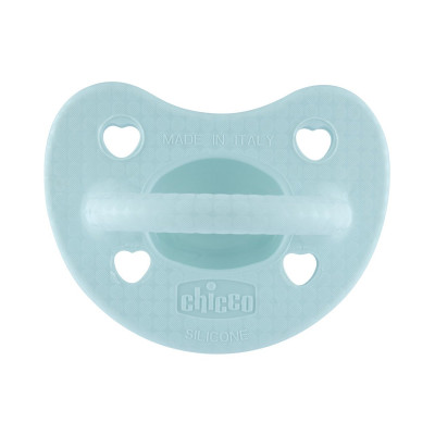 Chicco Πιπίλα Όλο Σιλικόνη PhysioForma Soft Luxe Μέντα 2-6M