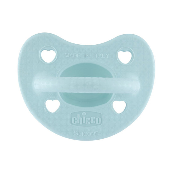 Chicco Πιπίλα Όλο Σιλικόνη PhysioForma Soft Luxe Μέντα 2-6M