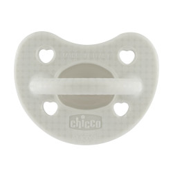 Chicco Πιπίλα Όλο Σιλικόνη PhysioForma Soft Luxe Γκρι 2-6M