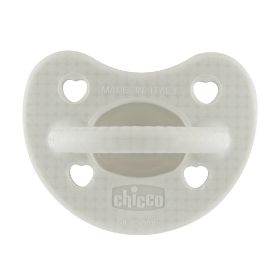 Chicco Πιπίλα Όλο Σιλικόνη PhysioForma Soft Luxe Γκρι 2-6M