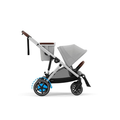 Cybex e-Gazelle S Silver Frame Stone Grey