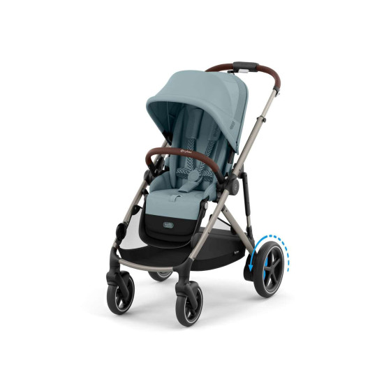 Cybex e-Gazelle S Taupe Frame Stormy Blue