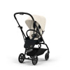 Cybex Eezy S Twist +2 Black- Canvas White