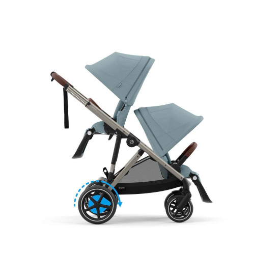 Cybex e-Gazelle S Taupe Frame Stormy Blue