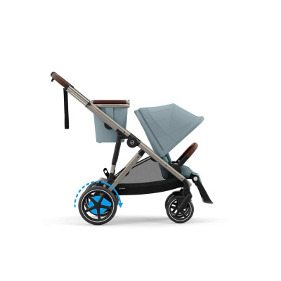 Cybex e-Gazelle S Taupe Frame Stormy Blue