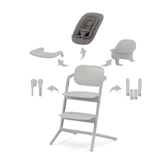 Cybex Lemo 4in1 Σετ Καθίσματος Suede Grey