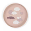 Done By Deer Πλαστικό Πιατάκι με Αντιολισθητική Βάση Happy Clouds Powder