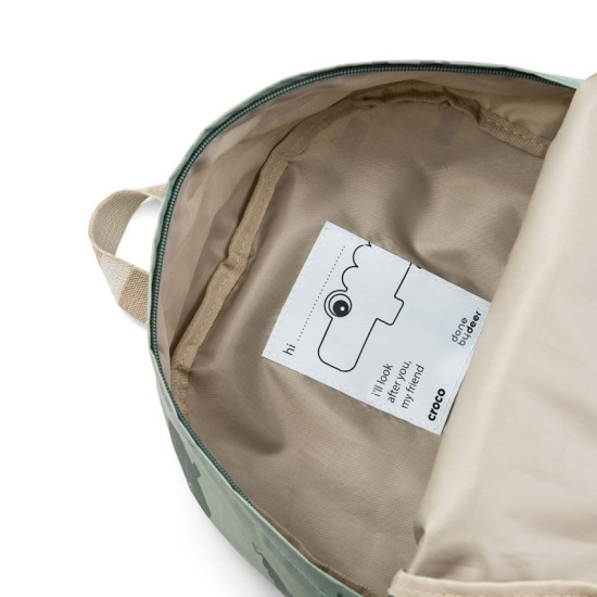 Done By Deer Backpack Croco Green
