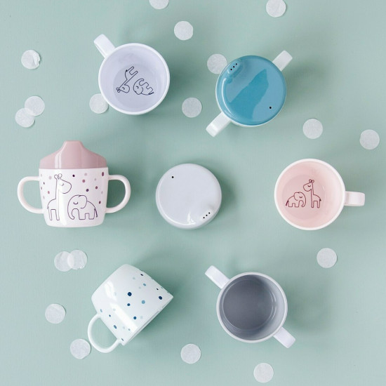 Done By Deer Κούπα Με Χερούλια & Στόμιο Dreamy Dots Blue BR75258