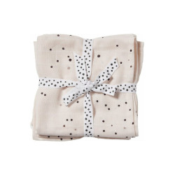 Done by Deer Πάνα Αγκαλιάς 2 Τεμάχια 70x70cm Happy Dots Powder BR74370