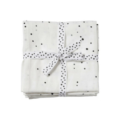 Done By Deer  Κουβέρτα Φασκιώματος Σετ 2τμχ 120x120 Dreamy Dots White