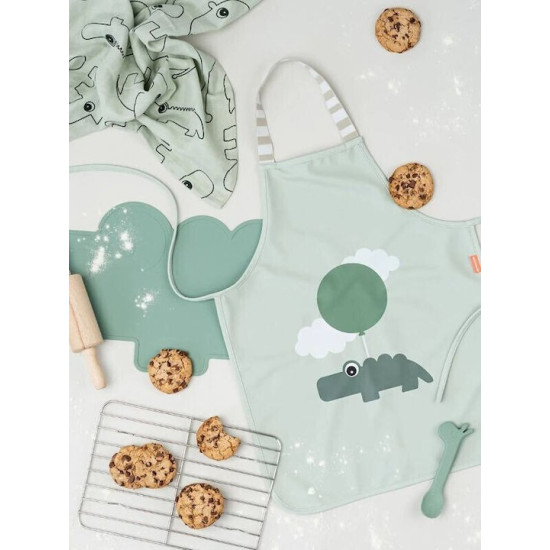 Done By Deer Σαλιάρα Aδιάβροχη Happy Clouds Green
