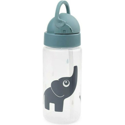 Done by Deer Παγουρίνο με Καλαμάκι Elphee Blue 350ml