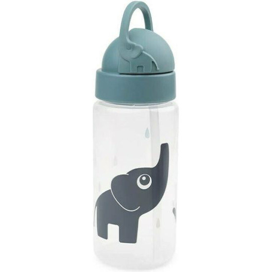 Done by Deer Παγουρίνο με Καλαμάκι Elphee Blue 350ml