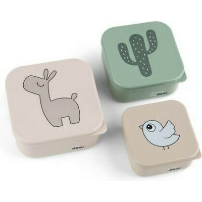 Done By Deer Snack Box 3τμχ Deer Friends Sand Mix