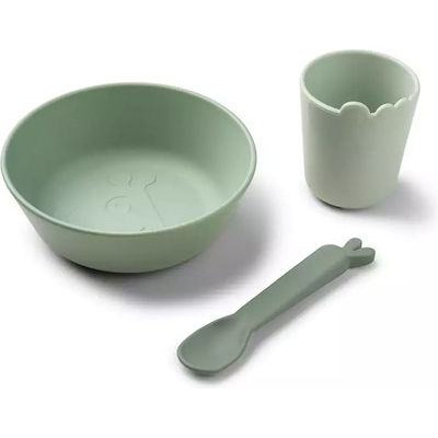 Done By Deer Σετ Φαγητού 3τμχ Kiddish First Meal Green