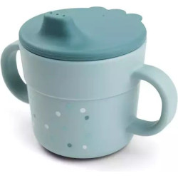 Done by Deer Εκπαιδευτικό Ποτήρι με Λαβές Ηappy dots Blue