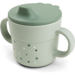 Done By Deer Εκπαιδευτικό Ποτήρι με Λαβές happy dots Green