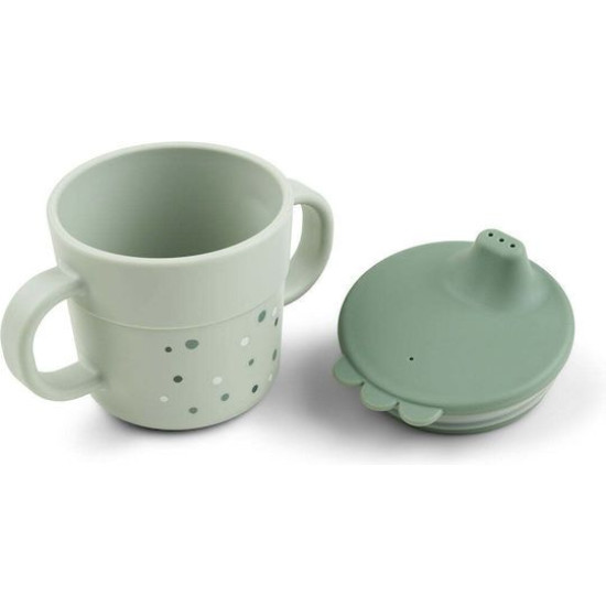 Done By Deer Εκπαιδευτικό Ποτήρι με Λαβές happy dots Green Done By Deer Εκπαιδευτικό Ποτήρι με Λαβές happy dots Green