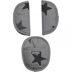 Dooky Universal Pads -  Επωμίδες για Ζώνη 5 Σημείων Grey Stars