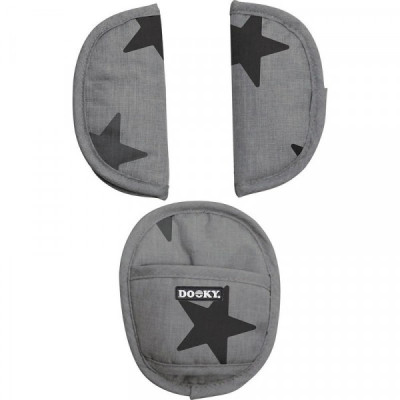 Dooky Universal Pads -  Επωμίδες για Ζώνη 5 Σημείων Grey Stars