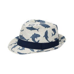 FlapJackKids Παιδικό Ψάθινο καπέλο UPF50+ Shark FJKFD851