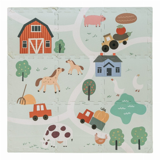 Free2Play Puzzle Δαπέδου από Αφρώδες υλικό 9τμχ Farm