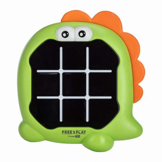 Free2Play Tρίλιζα Tic-Tac-Toe Dinosaur Πράσινη