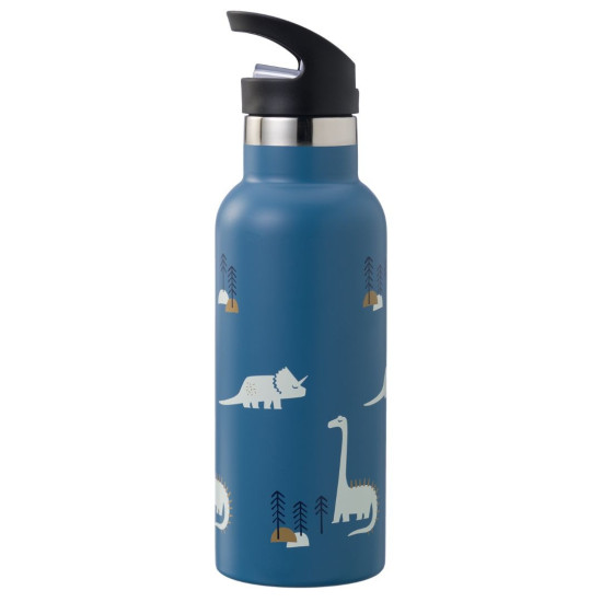 Fresk Nordic Flask Με Καλαμάκι & Διπλό Πώμα 500ml Dino