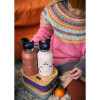 Fresk Nordic Flask Με Καλαμάκι & Διπλό Πώμα 350ml Deer Amber Brown FD300-34
