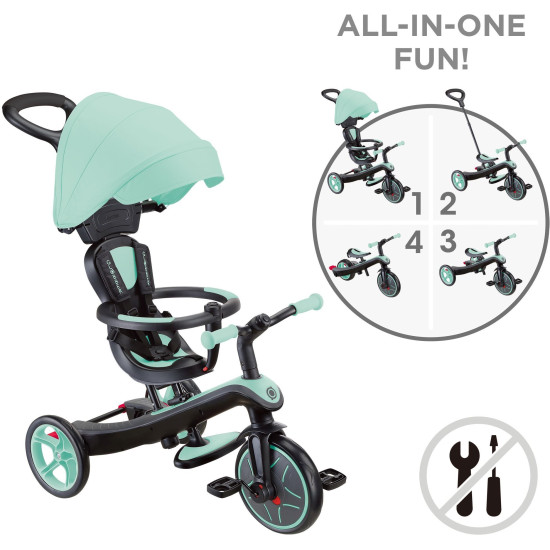Globber Τρίκυκλο Trike Explorer 4in1 Mint