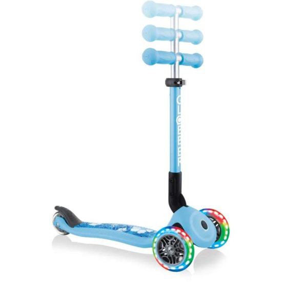 Globber Scooter Junior Foldable Fantasy Lights Flowers Pastel Blue