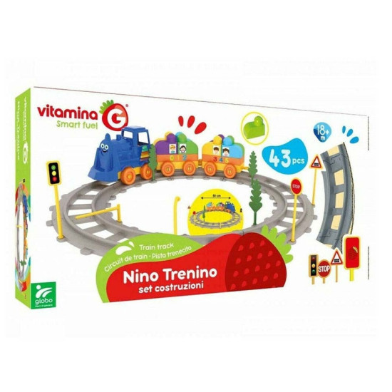 Vitamina Σετ Τραίνο  με Τουβλάκια 43pcs