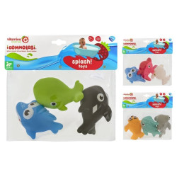Vitamina Gommolosi  Παιχνίδια Μπάνιου Sea Animals 3τμχ