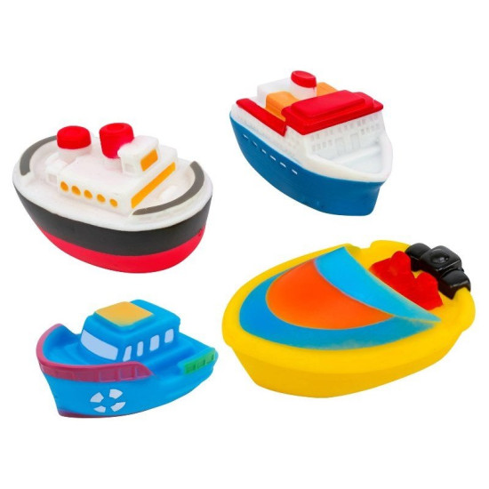 Vitamina Gommolosi Παιχνίδια Μπάνιου Boats 4τμχ