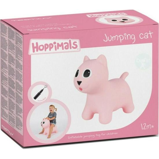 Hoppimals Jumping Cat Φουσκωτό Παιχνίδι Χοπ Χοπ Γάτα Pink TFF-NN161