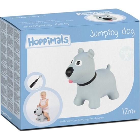 Hoppimals Jumping Dog Φουσκωτό Παιχνίδι Χοπ Χοπ Σκύλος Grey TFF-NN171