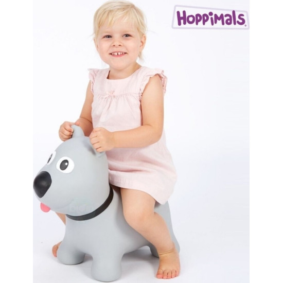 Hoppimals Jumping Dog Φουσκωτό Παιχνίδι Χοπ Χοπ Σκύλος Grey TFF-NN171