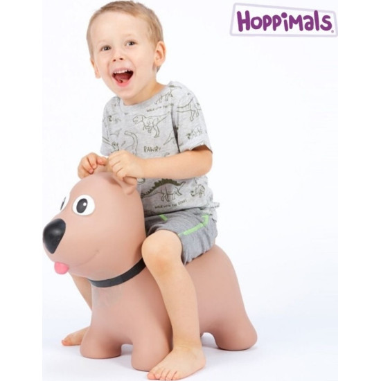 Hoppimals Jumping Dog Φουσκωτό Παιχνίδι Χοπ Χοπ Σκύλος Brown TFF-NN172