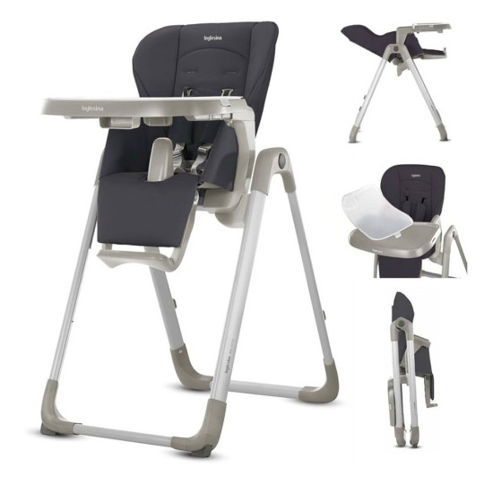 Inglesina My Time Καρέκλα Φαγητού Pepper Black