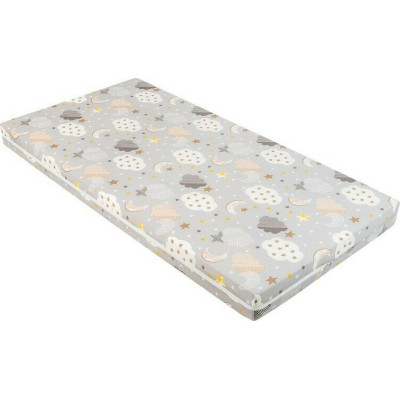 Kikka Boo Στρώμα Fantasia Plus 60x120x6cm Clouds Grey