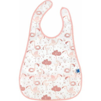 Kikka Boo Αδιάβροχη Πλαστική Σαλιάρα με Τσέπη Flamingo Pink 4+ 31303030014