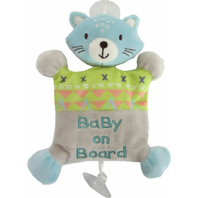 Kikka Boo Σήμα Baby on Board Με Βεντούζα Kit The Cat 31201010119
