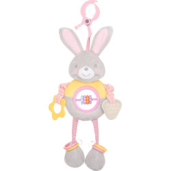 Kikka Boo Κρεμαστό Παιχνίδι Καροτσιού με Μασητικό Κουδουνίστρα Bella the Bunny για 10+ Μηνών