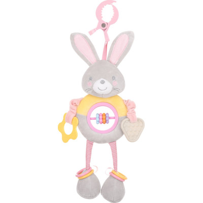 Kikka Boo Κρεμαστό Παιχνίδι Καροτσιού με Μασητικό Κουδουνίστρα Bella the Bunny για 10+ Μηνών