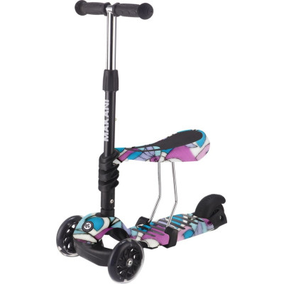Kikka Boo Makani Παιδικό Πατίνι Scooter 3 in 1 με Κάθισμα Ride And Skate Picasso 31006010091