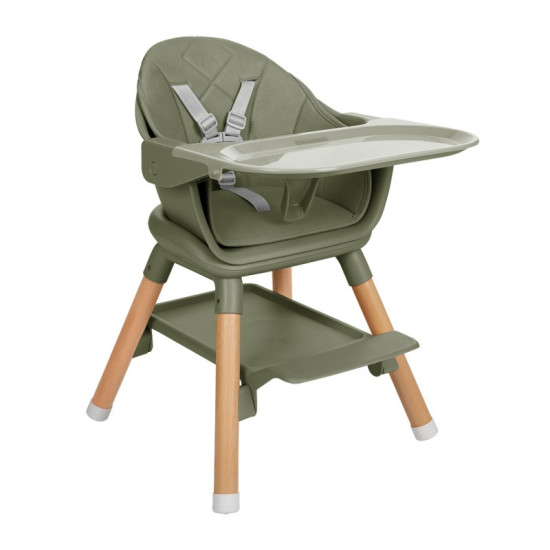 Kikka Boo Κάθισμα Φαγητού Woody 6in1 Army Green