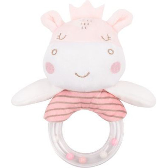 Kikka Boo Plush rattle toy Hippo Dreams
